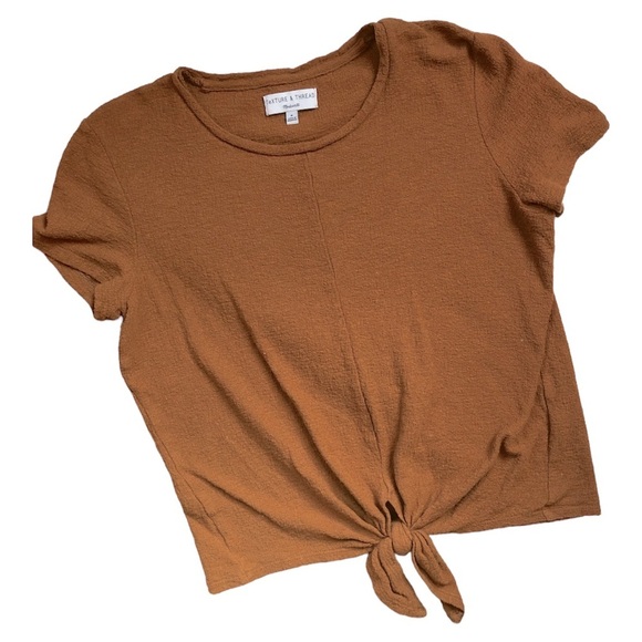 Madewell Texture & Thread Modern Tie-Front Top - Picture 2 of 4